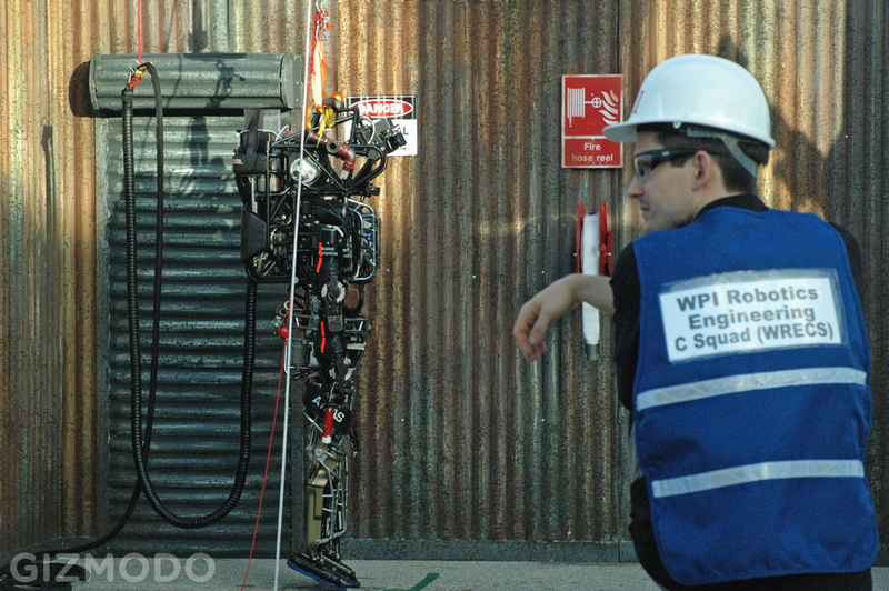 Illustration for article titled On Site at the Machine Olympics of DARPA's Robotics Challenge